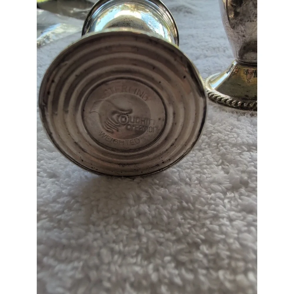 Sterling Silver Weighted Salt &‎ Pepper Shaker By Duchin Creation